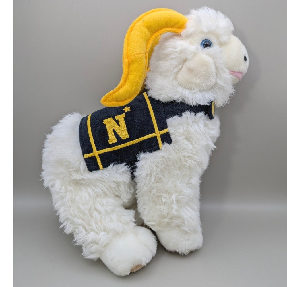 The Petting Zoo US Naval Academy Bill‎ the Goat Plush 1994 Navy Mascot 11in